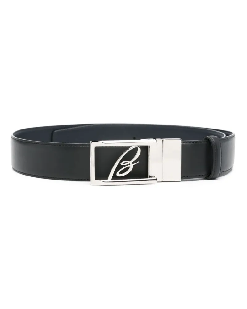 Brioni Wendbarer Gürtel mit Logo-Schnalle - Schwarz Schwarz