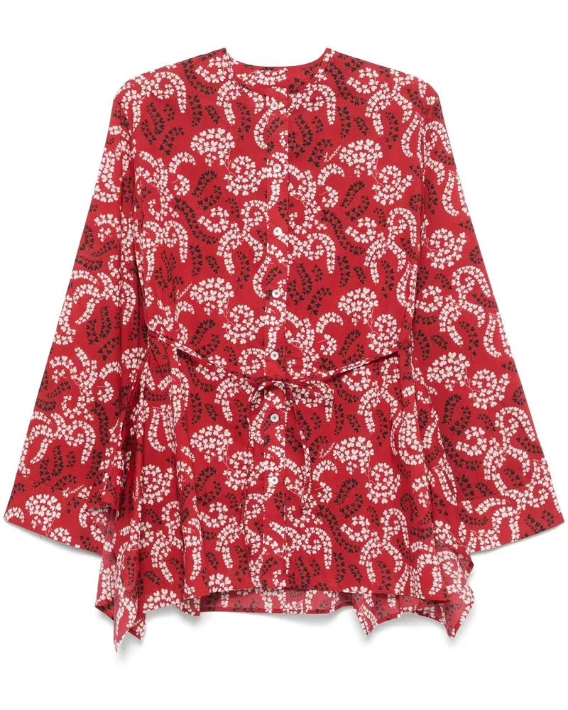 Lanvin Hemd mit Print - Rot Rot
