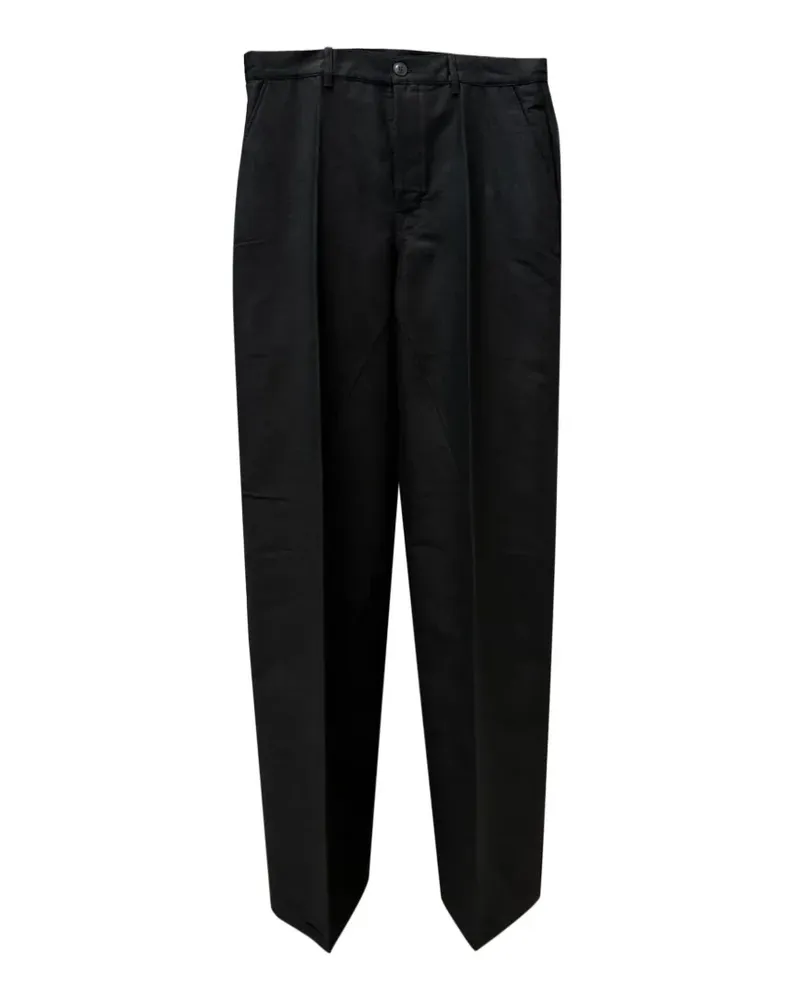 Rick Owens Hose mit Bügelfalten - Schwarz Schwarz