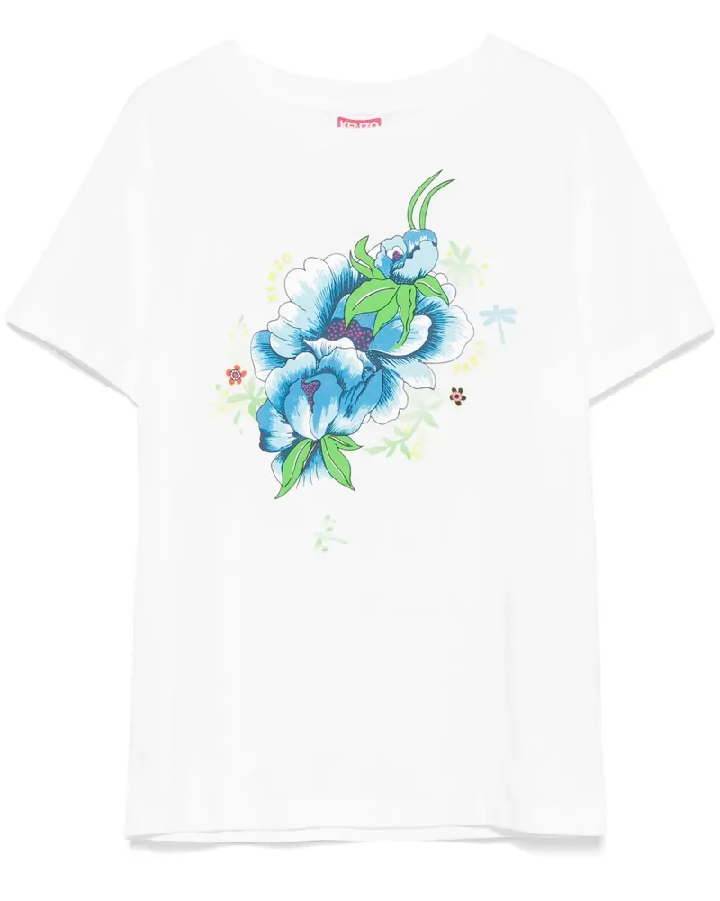 Kenzo Peonies T-Shirt - Weiß Weiß