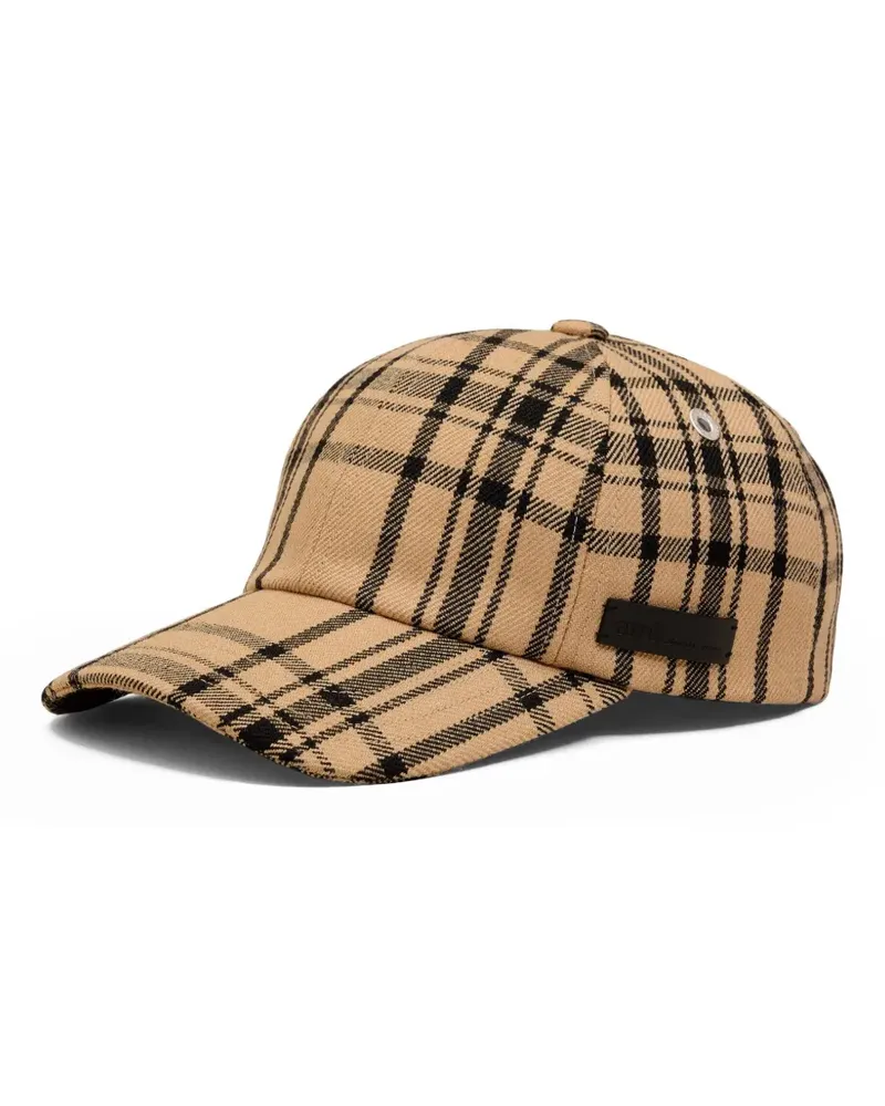AMI Paris Karierte Baseballkappe - Braun Braun