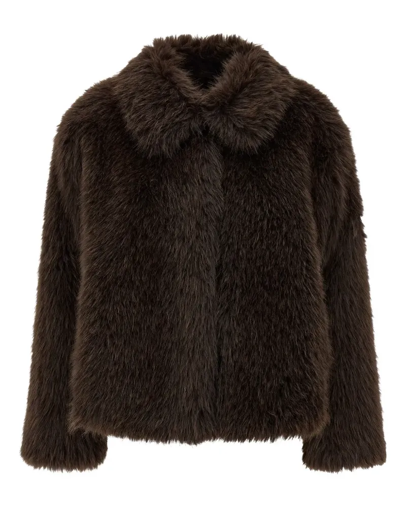 Max Mara Brenta faux-fur coat - Braun Braun