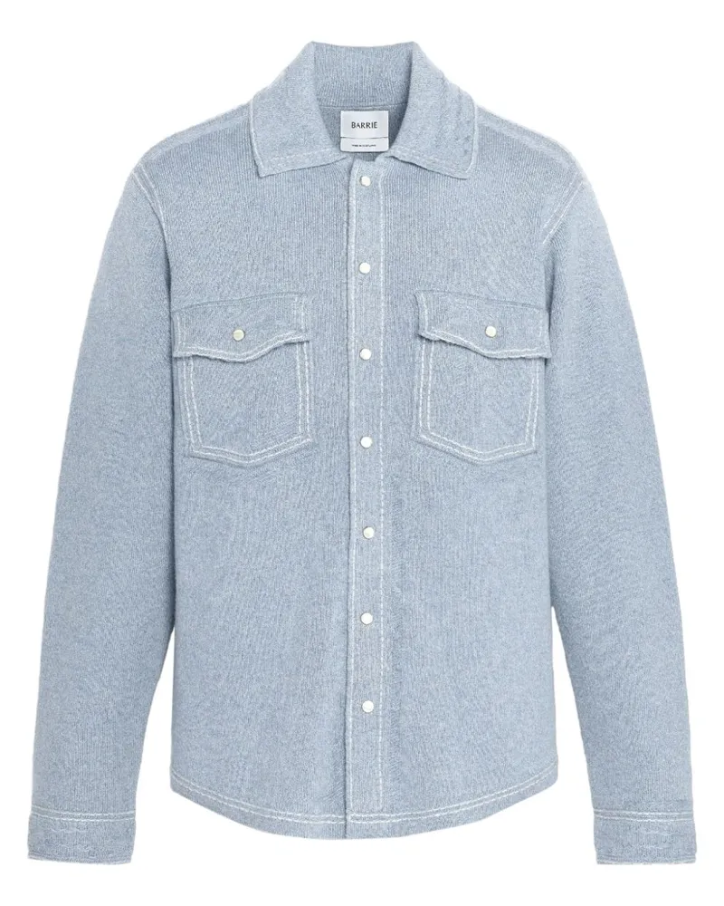 Barrie Gestrickte Hemdjacke - Blau Blau