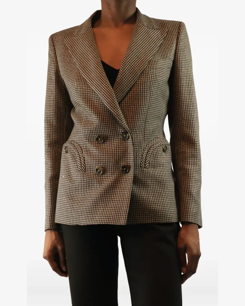 Blazé Milano Charmer check blazer - Nude Nude