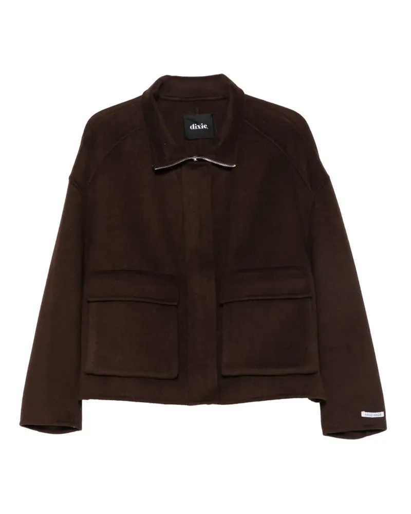 Dixie zip-up flap-pocket jacket - Braun Braun