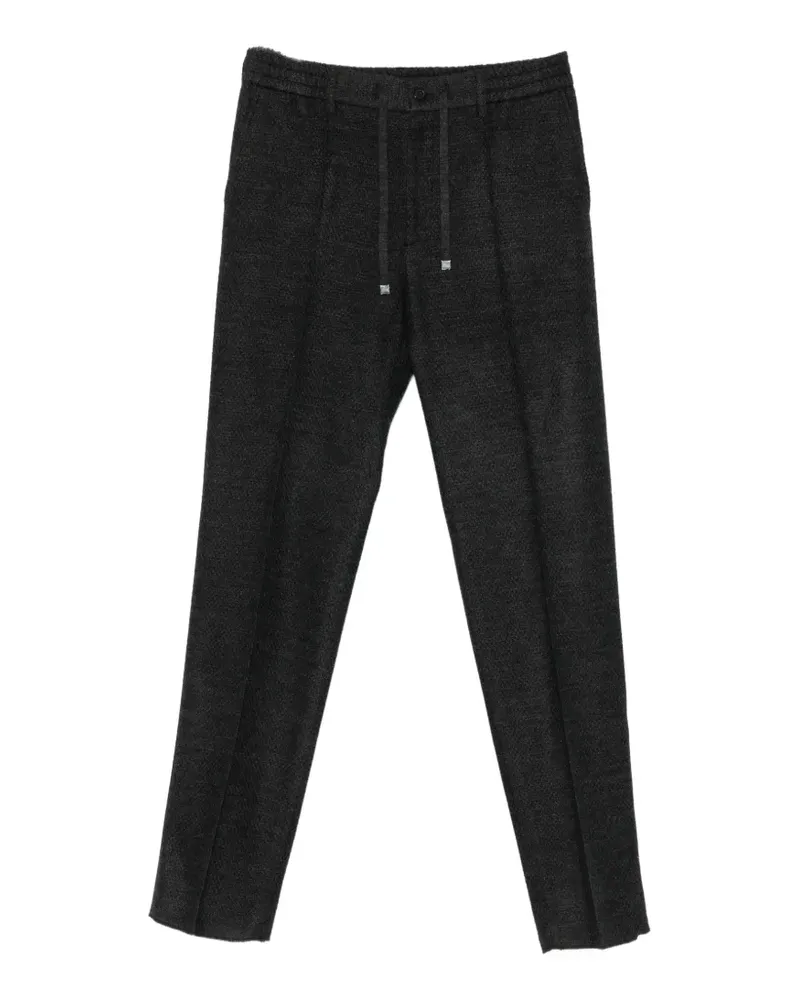 Etro Strukturierte Hose mit Kordelzug - Schwarz Schwarz
