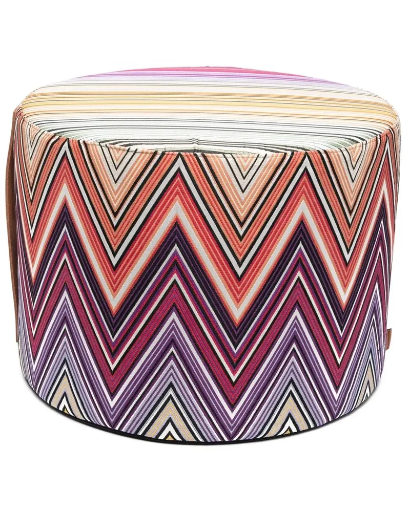 Missoni Home Gestreifter Hocker - Violett Violett