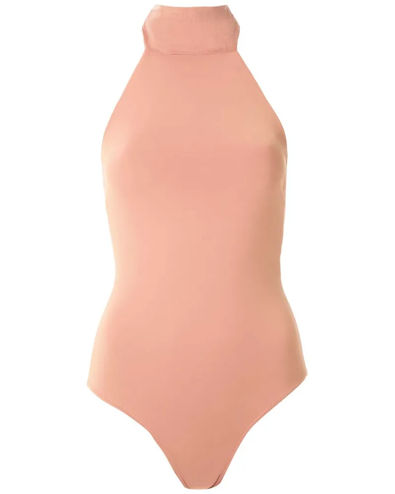Amir Slama Body mit Schleifenkragen - Nude Nude