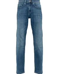 Frame Denim Halbhohe Slim-Fit-Jeans Blau