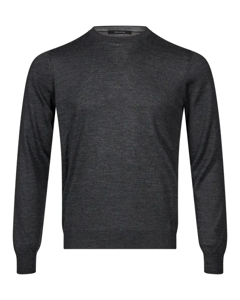 Tagliatore Fein gestrickter Pullover - Grau Grau