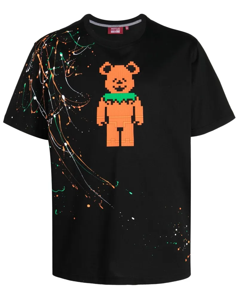 Mostly Heard Rarely Seen T-Shirt mit Pumpkin Bear-Print Schwarz