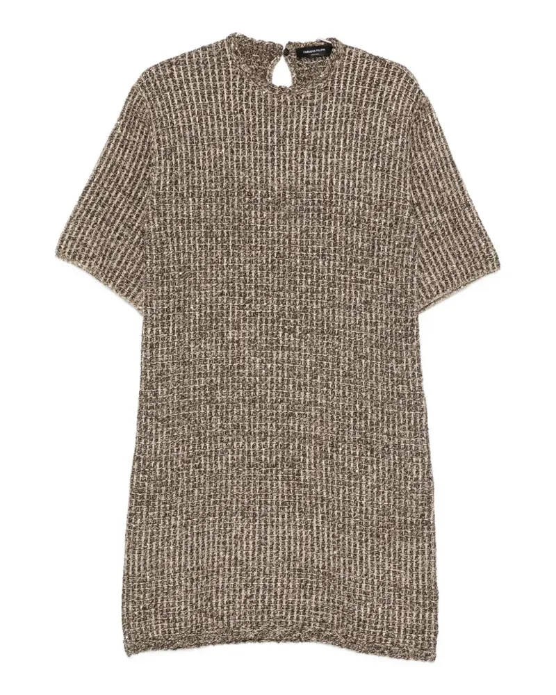 Fabiana Filippi sequin-embellished bouclé mini dress - Braun Braun