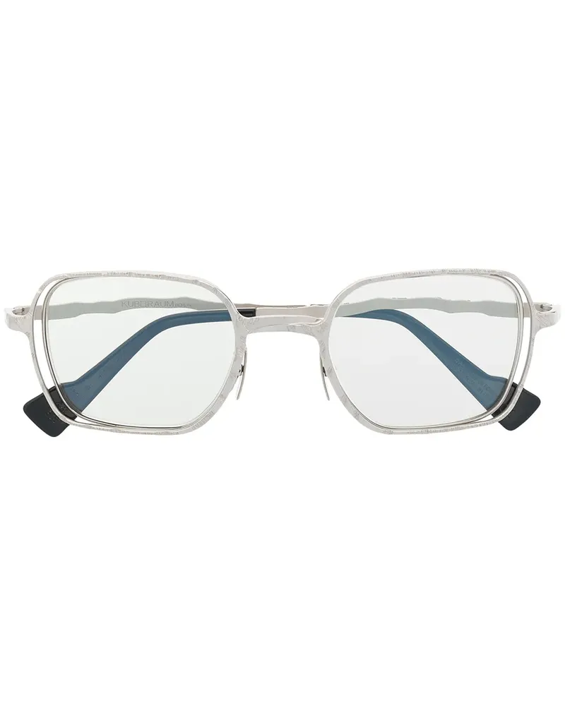 KUBORAUM Eckige Brille - Silber Silber