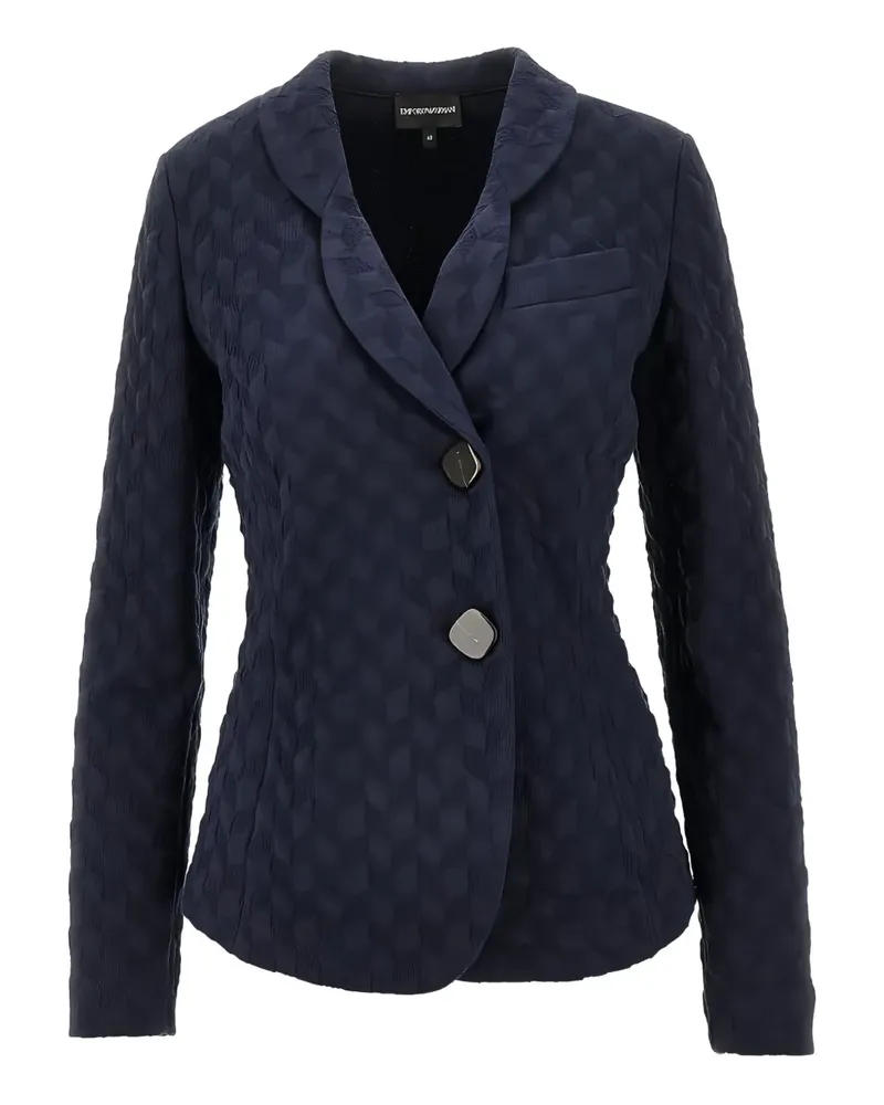 Emporio Armani jacquard blazer - Blau Blau
