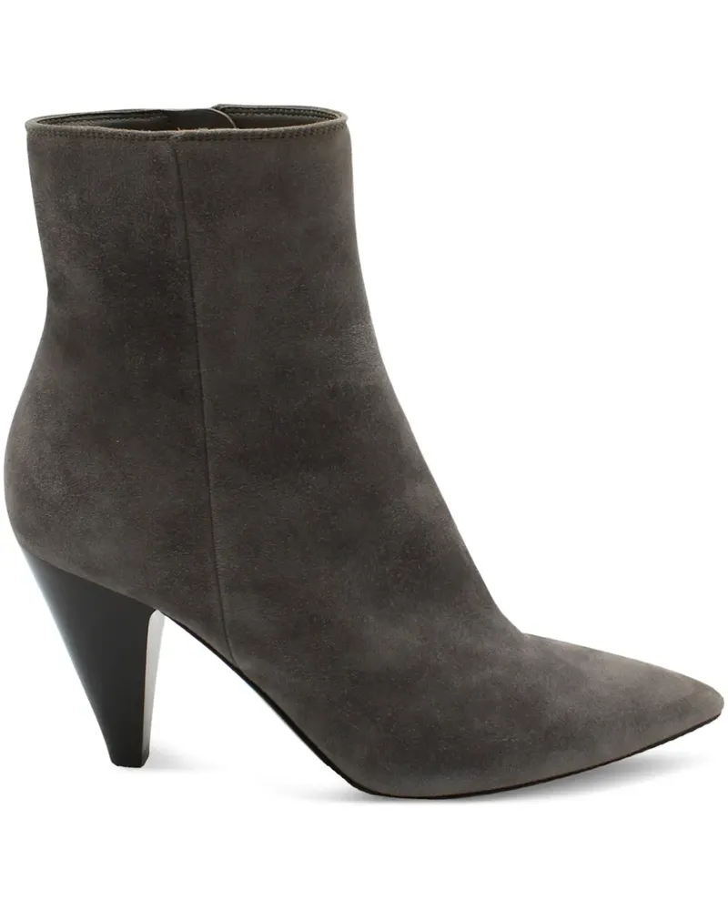 Gianvito Rossi pointed-toe suede ankle boots - Grau Grau