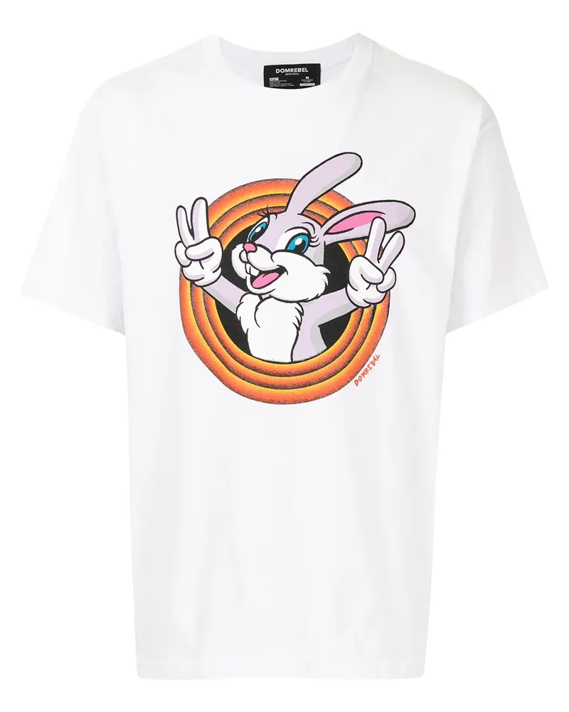 DOMREBEL T-Shirt mit "Lucky Box"-Print - Weiß Weiß