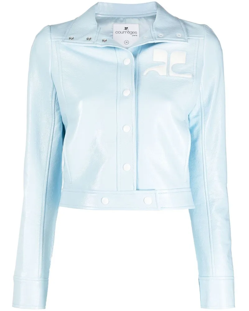 Courrèges Jacke mit Logo - Blau Blau
