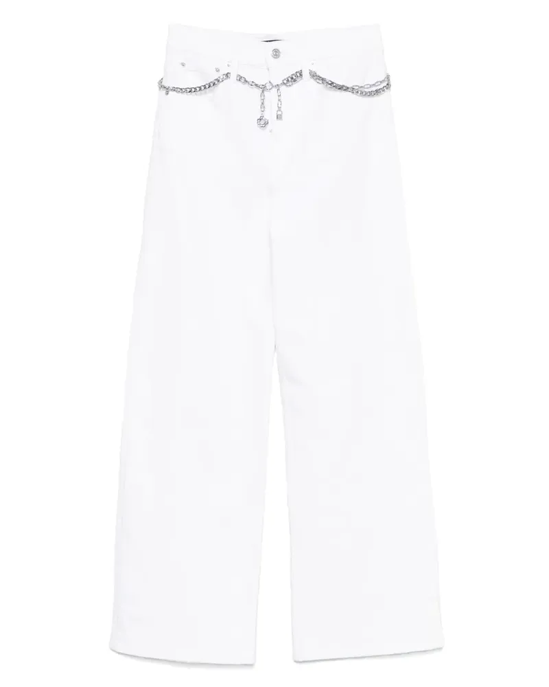 Maje Jeans mit weitem Bein - Weiß Weiß