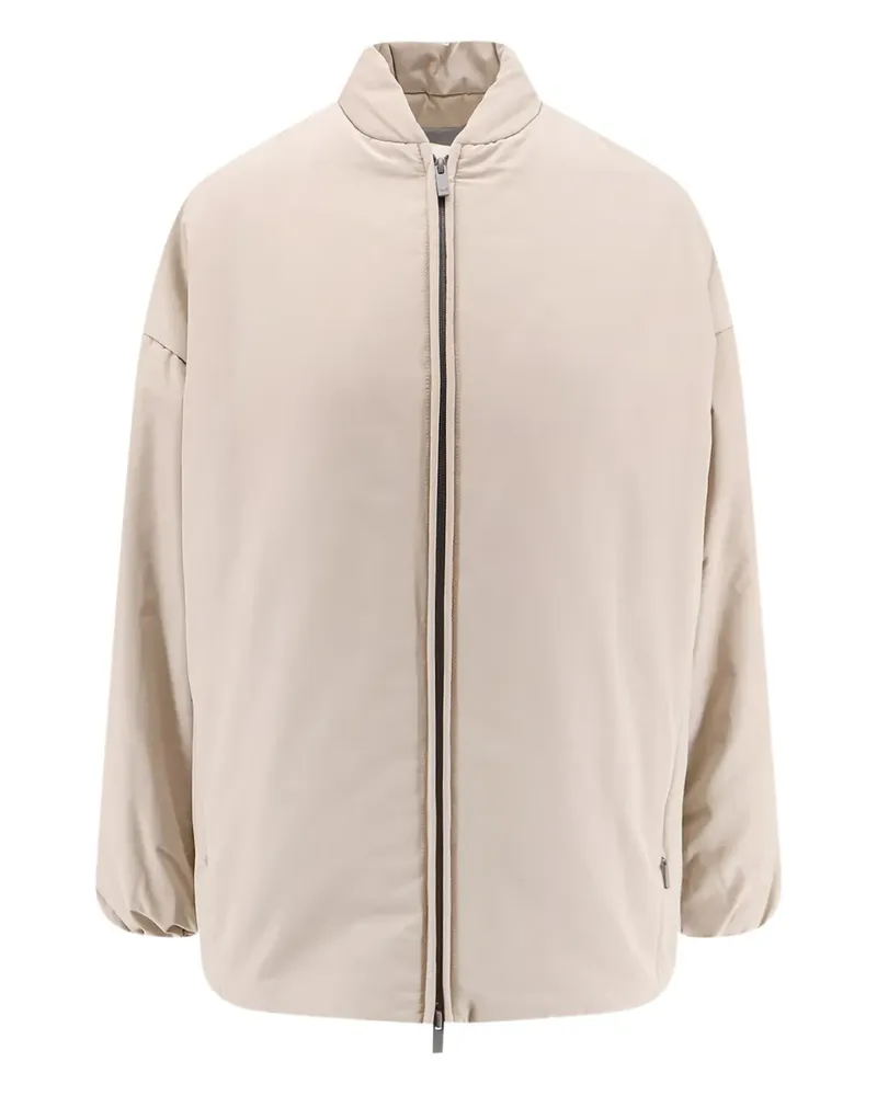 Hevò zip-up padded coat - Nude Nude
