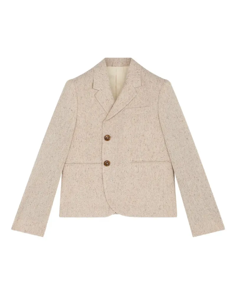 Fortela welt-pocket single-breasted blazer - Nude Nude
