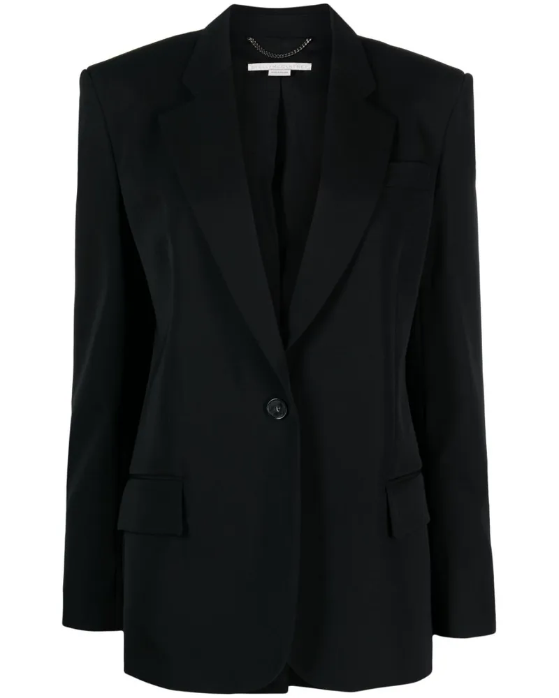 Stella McCartney Einreihiger Blazer Schwarz