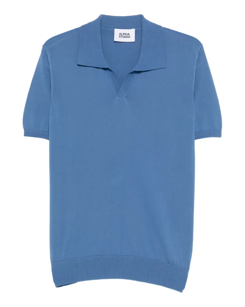 Alpha Studio polo shirt knitwear - Blau Blau