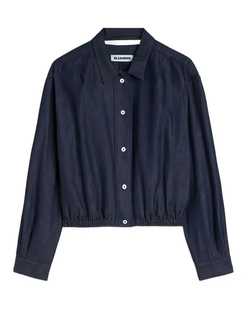 Jil Sander Jacke mit elastischem Saum - Blau Blau