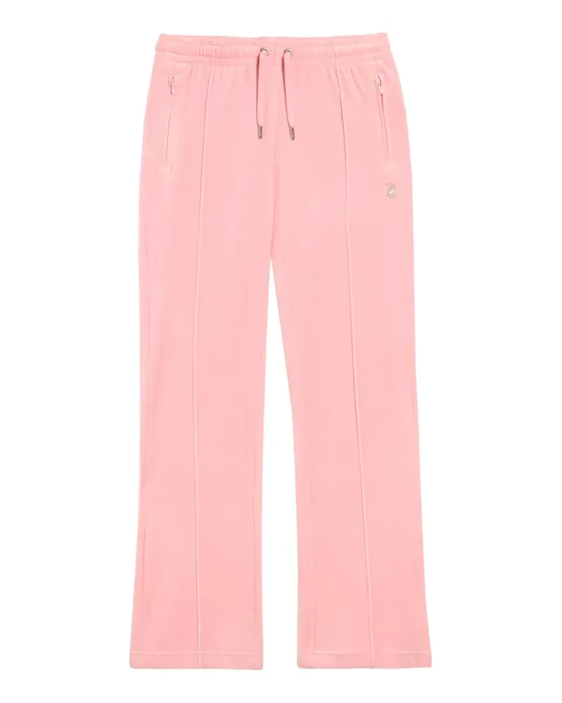Juicy Couture Scorpio Velours-Jogginghose mit Diamanten - Rosa Rosa