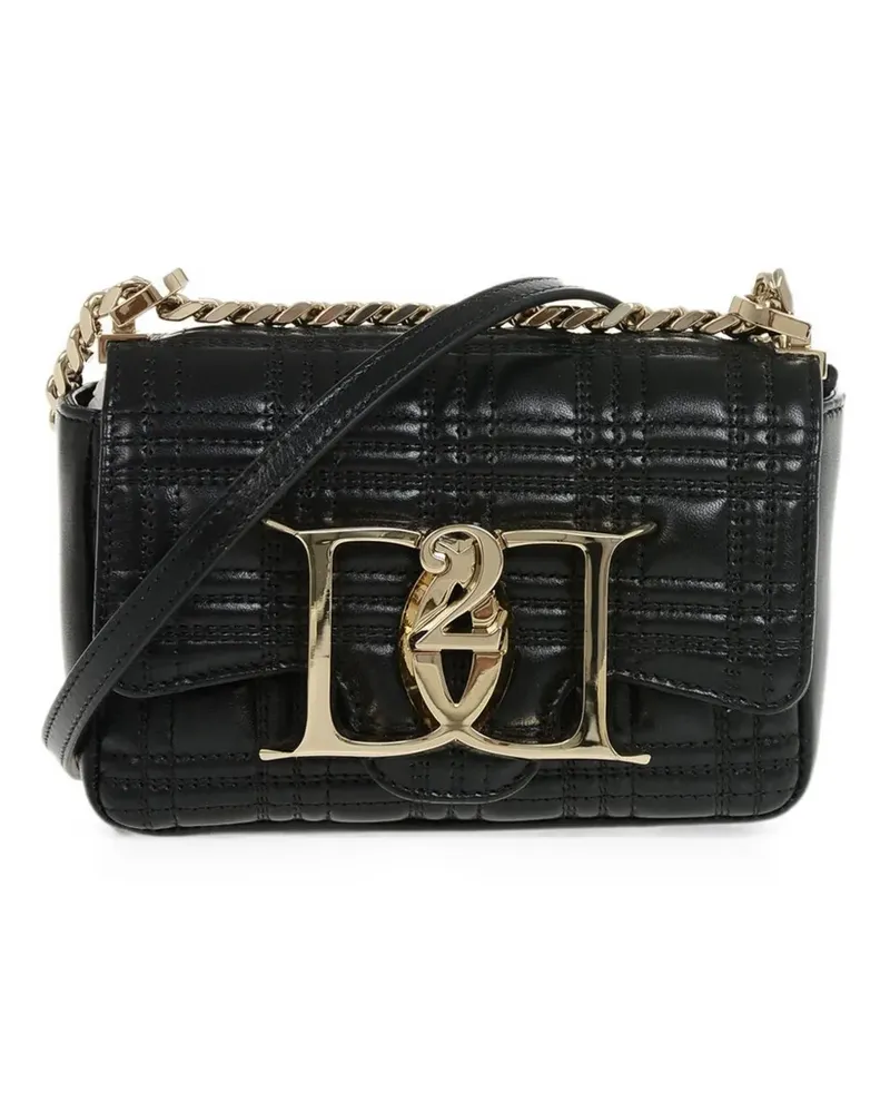 Dsquared2 quilted leather shoulder bag - Schwarz Schwarz