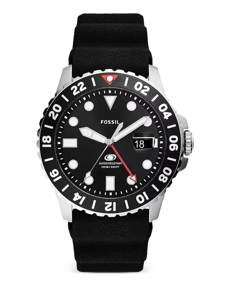 Fossil GMT 46mm watch - Schwarz Schwarz