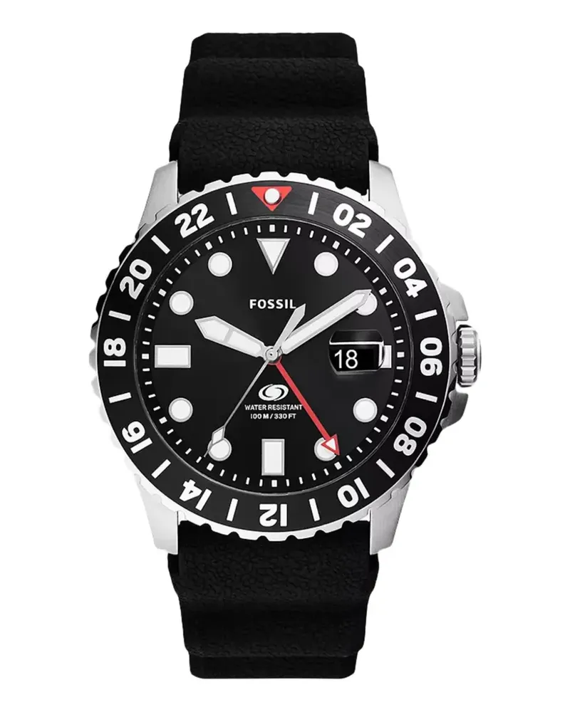 Fossil GMT 46mm watch - Schwarz Schwarz