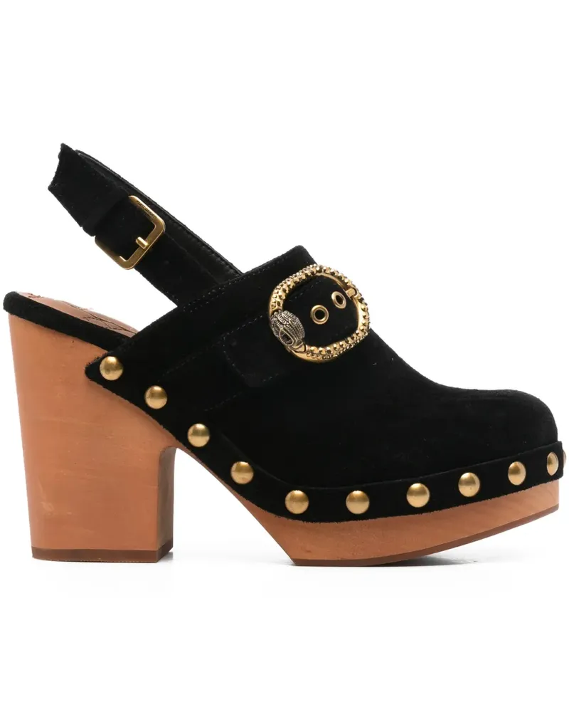 Kurt Geiger Mules mit Nieten - Schwarz Schwarz