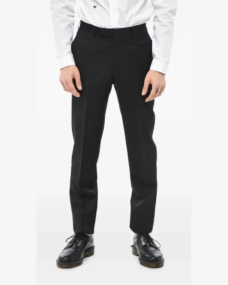 Corneliani CC Collection scalloped-hem trousers - Schwarz Schwarz
