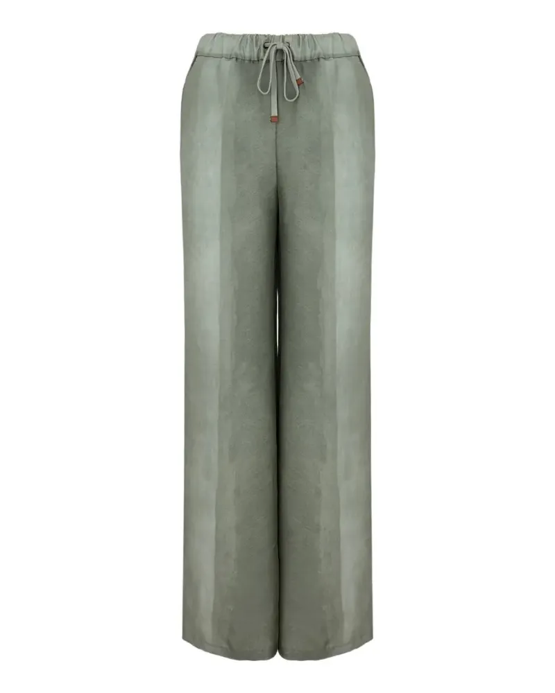 Lorena Antoniazzi striped drawstring-waist trousers - Grün Grün