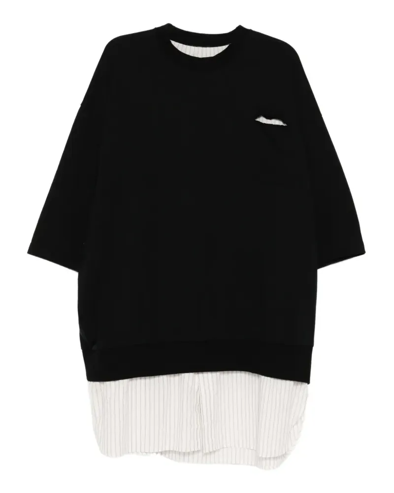 Undercover T-Shirt mit Cut-Out - Schwarz Schwarz