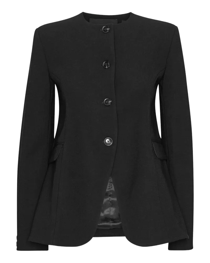 ROTATE Birger Christensen flared fitted jacket - Schwarz Schwarz