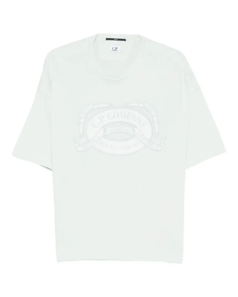 C.P. Company logo-embroidered T-shirt - Blau Blau