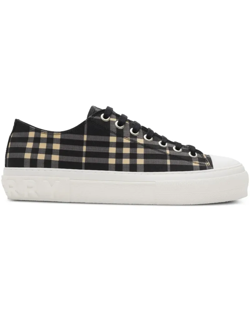 Burberry Karierte Sneakers - Schwarz Schwarz