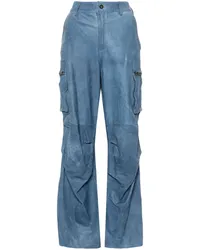 Salvatore Santoro Cargohose mit geradem Bein Blau