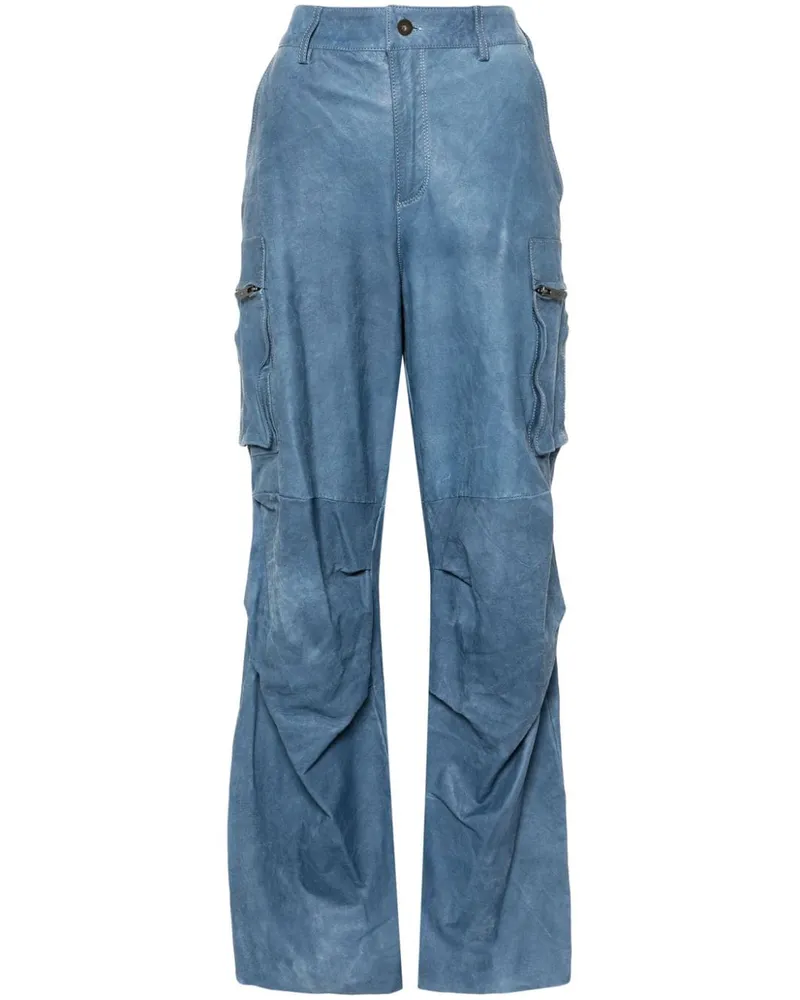 Salvatore Santoro Cargohose mit geradem Bein Blau