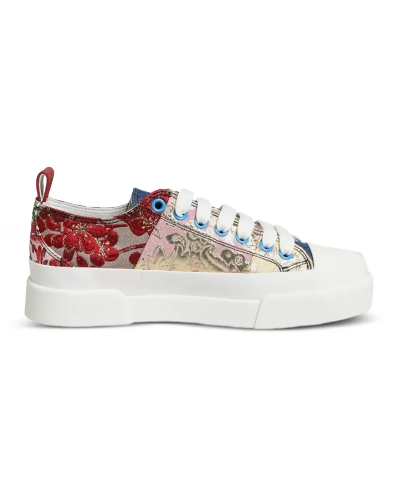 Dolce & Gabbana Sneakers im Patchwork-Look - Rot Rot
