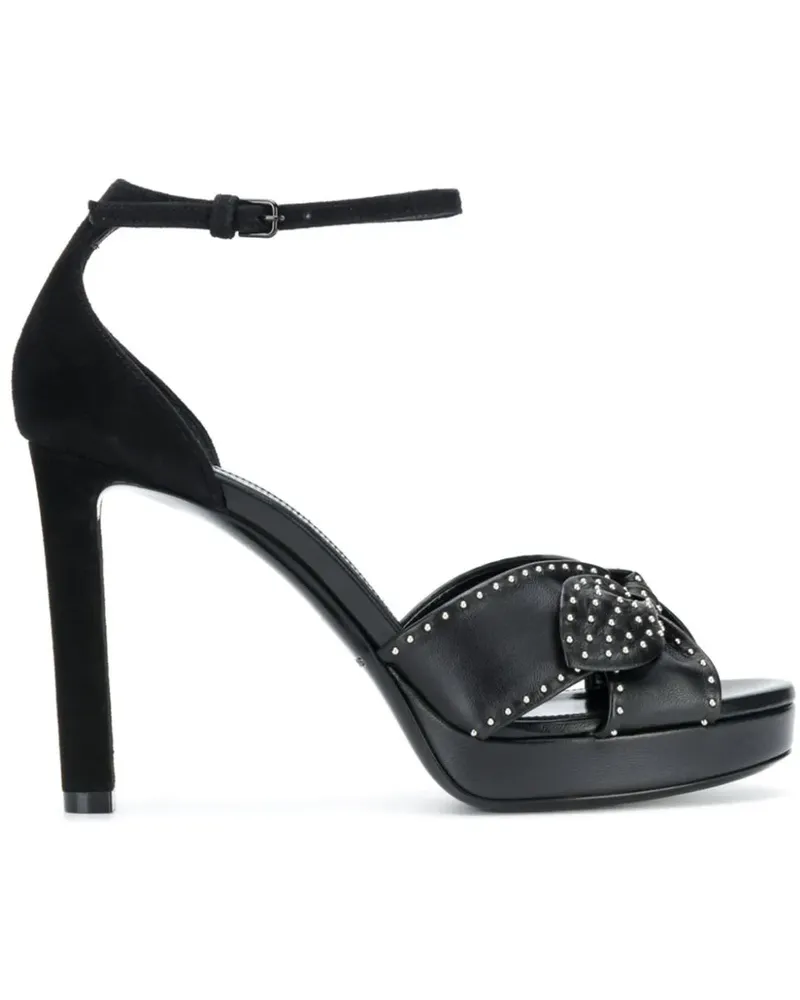 Saint Laurent Sandalen mit Nieten - Schwarz Schwarz
