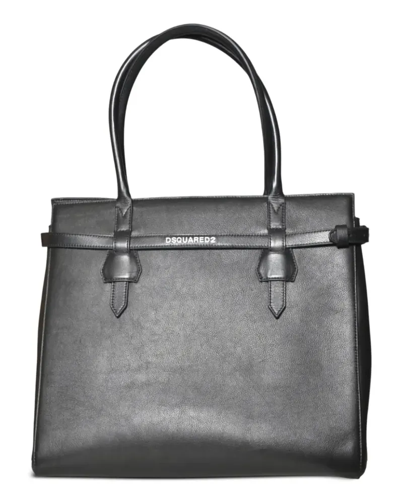 Dsquared2 logo-print tote bag - Schwarz Schwarz