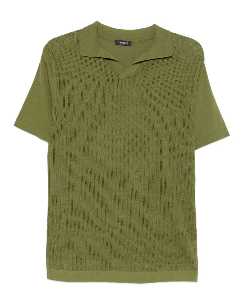 CENERE GB polo-collar T-shirt - Grün Grün