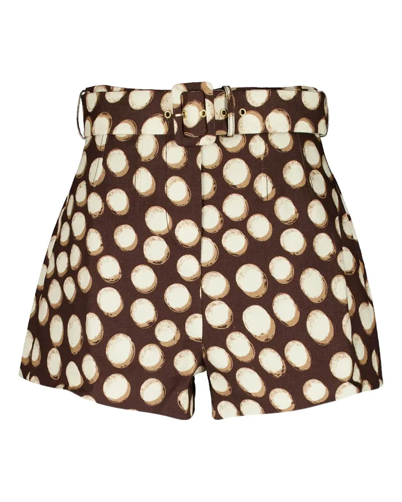 ALEMAIS Paula Shorts mit Polka Dots - Braun Braun