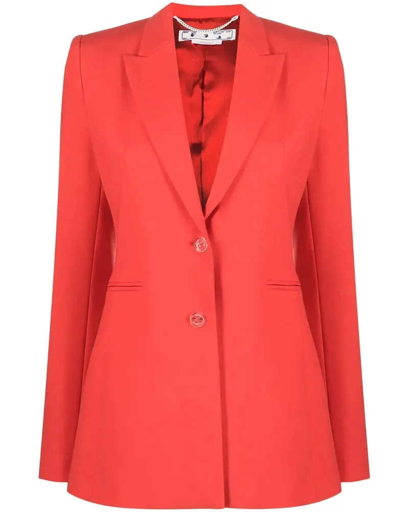 OFF-WHITE Blazer mit fallendem Revers - Rot Rot