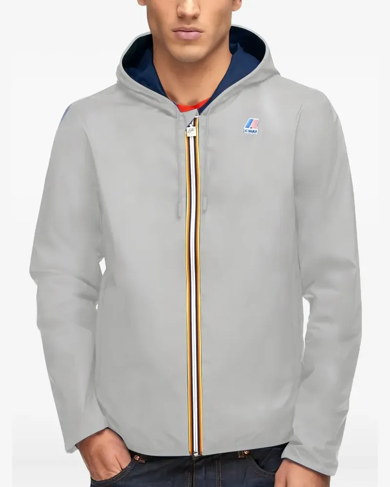 K-Way Kapuzenjacke mit Reißverschluss - Blau Blau