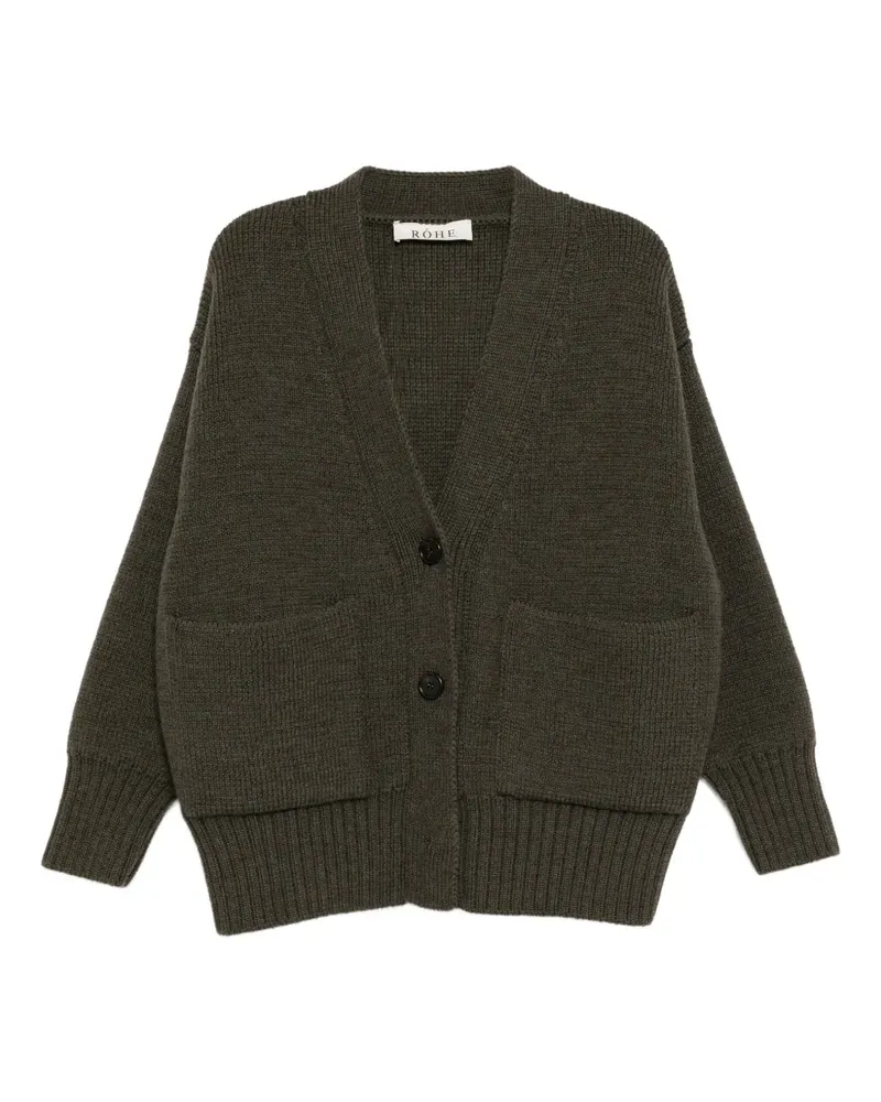 Róhe Klassischer Cardigan - Grün Grün