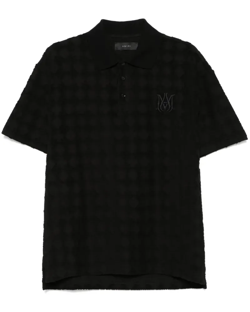 Amiri MA Quad Poloshirt - Schwarz Schwarz