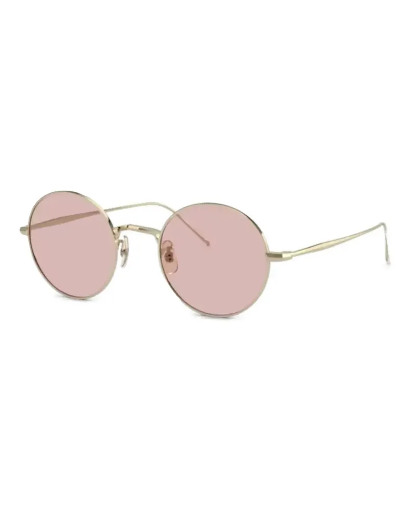 Oliver Peoples Sonnenbrille mit rundem Gestell - Gold Gold